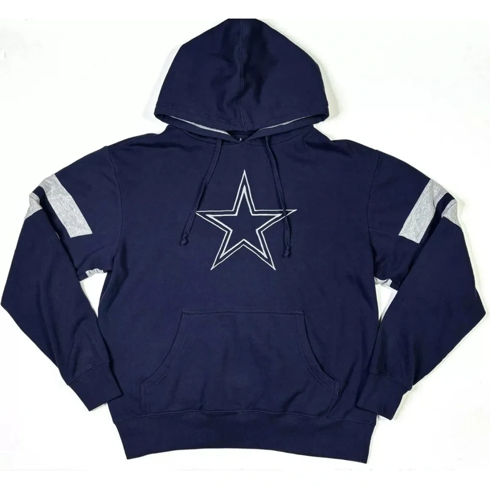 Dallas Cowboys Hoodie Men's Medium Authentic Navy NFL Football - Picture 1 of 9